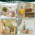 thumbnail image 7 of 6 Pcs Seagrass Planter Basket Flower Pots Cover Plant Baskets Hand Woven Plant Basket Storage Containers with Plastic Liners for Indoor Outdoor Flower Pots Decoration 10, 7, 8.3 Inch(Classic), 7 of 7