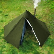 TOMSHOO Camping Hot Tent Single Person Tipi Tent with Stove Jack for Bushcraft, Cooking and Heating