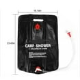 thumbnail image 3 of Bwomeauty 5 Gallons Camp Shower Bag,Portable Solar Heating Premium Camping Shower Bag With Removable Hose Shower Head For Climbing Hiking Fishing Hunting Beach Trips on Clearance, 3 of 5