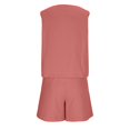 thumbnail image 5 of Cotton Linen Short Sets for Women 2 Piece Summer Vacation Outfits Sleeveless V Neck Tank Tops & Beach Shorts Lounge Set L, 5 of 7