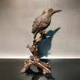 thumbnail image 3 of Wooden Bird Carving Wood Decoration Statues Home Decor Sculpture Woodpecker Rare decorative sculpture home decor, 3 of 4