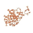 thumbnail image 2 of 12 Pieces Non-Piercing Screw Earring Clip Flat Hook Earring Earrings Clips DIY Craft Rose Gold, 2 of 9