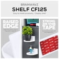 thumbnail image 4 of Soporte de pared para estantería flotante BRAINWAVZ CF125 blanco, 4 of 9
