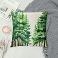 thumbnail image 2 of GOSMITH Watercolor Green Christmas Tree Pillow Covers Winter Nature Forest Throw Pillows Cover Outdoor Spring Summer Rustic Farmhouse Decorative Pillow Case for Couch Bed Sofa Decor, 2 of 5