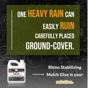 Rhino Stabilizing Mulch Glue - Mulch Glue Binder, Rock Glue for Landscape Maintenance and Landscape Adhesive