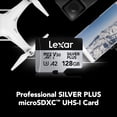 thumbnail image 2 of Lexar Professional Microsdxc 128gb Silver Plus U3 V30 A2 con regalito, 2 of 8