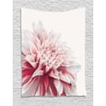 thumbnail image 1 of Dahlia Tapestry, Close Up Dahlia Blossom with Red and White Petals One Single Large Flower, Wall Hanging for Bedroom Living Room Dorm Decor, 60W X 80L Inches, Ruby Ivory White, by Ambesonne, 1 of 2