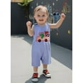 thumbnail image 5 of BemeyourBBs Baby Boys Rompers Rugby Truck Embroidery Plaid Summer Clothes, 5 of 9