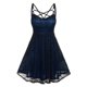 thumbnail image 1 of De Vestido gótico sexy sin mangas con estampado de encaje a la moda para mujer, 1 of 6