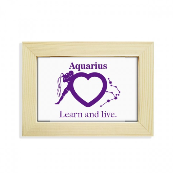 Motivation Constellation Love Aquarius Desktop Decorate Photo Frame Picture Art Painting 5x7 inch