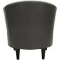 thumbnail image 6 of Fox Hill Trading Marlee Faux Leather Club Chair, Gray, 6 of 7