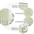 thumbnail image 3 of Botanical Rose Bud Bathroom Shower Curtains with 12 Hooks Waterproof Shower Curtain for Stalls and Bathtubs Vintage Mint Green Floral Leaves Farmhouse Decorative Bathroom Curtain 54x78 Inches, 3 of 9