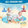 thumbnail image 2 of Tummy Time Mat, BUSATIA Inflatable Tummy Time Toys, Premium Water Mat Infants and Toddlers is The Perfect Fun Time Play Activity Center Your Baby's Stimulation Growth, Cute Baby Play Mat, 2 of 6