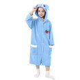 thumbnail image 1 of Soft Bath Towels Hooded Cute Bath Towel Sleeping Robe Pockets Adults Absorbent, 1 of 5
