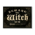 thumbnail image 2 of Stupell Industries Beware The Witch Vintage Phrase Holiday Painting White Framed Art Print Wall Art, 2 of 5