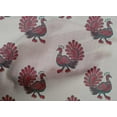 thumbnail image 4 of oneOone Organic Cotton Voile Fabric Peacock Block Fabric Prints By Yard 42 Inch Wide, 4 of 4