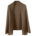 thumbnail image 2 of Women's Soft Shawls and Wraps Knitted Warm Shawl With Sleeves Fashion Shawl Wrap Lightweight Open Front Poncho 2026,Light Purple Free Size, 2 of 3