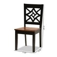 thumbnail image 4 of Baxton Studio Nicolette Dark Brown Finished Wood 2-Piece Dining Chair Set, 4 of 6