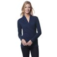 thumbnail image 1 of Long Sleeve Cotton Wrap Top, 1 of 3