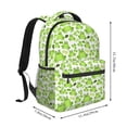 thumbnail image 2 of Fotbe Cute Frogs Pattern Casual Backpack for School, Travel, and Outdoor Activities - Durable, Lightweight, and Comfortable, 2 of 5