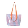 thumbnail image 3 of Bolsa de deporte, bolsa de la compra, bolsa informal de fin de semana para picnic, gimnasio, viajes o estudio. Azul rosa, 3 of 8