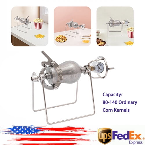 DENEST Home Use Chinese Hand Cannon Food Amplifier Mini Vintage Popcorn Maker Machine