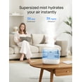 thumbnail image 2 of Dreo Smart Humidifier for Room, 4L Top Fill Cool Mist Humidifier,Touch/APP/Voice Control,40H Runtime, Essential Oil Diffuser with Nightlight,Air Humidifiers for Home, Baby Bedroom, Blue, 2 of 8
