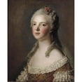 thumbnail image 2 of Jean-Marc Nattier 20x24 Black Ornate Framed Double Matted Museum Art Print Titled: Portrait of Marie-Adelaide of France, Daughter of Louis Xv, Known as Madame Adelaide (1750), 2 of 5