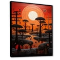 thumbnail image 2 of Designart "African Tribal flow XI" African Tribes Floater Framed Canvas Art Print, 2 of 7