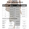 thumbnail image 3 of Yungyresw Women's Plaid Barrel Pants Wide Leg Elastic Waist Casual Culottes Pants Breathable Drawstring Loose Pants With Pocket Khaki S, 3 of 5