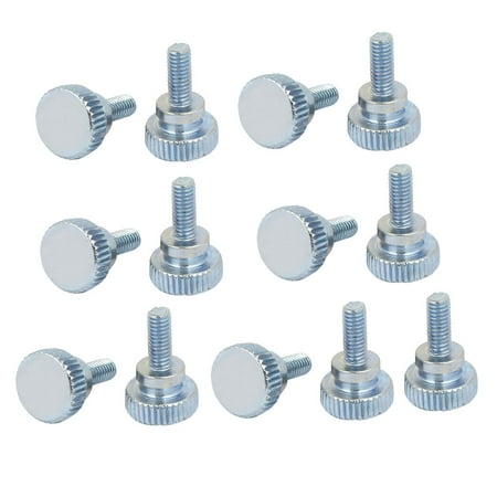 

Unique BargainsM4x10mm Flat Knurled Head Fully Threaded Thumb Screws Bolts Fastener 15pcs