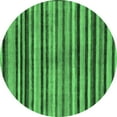 thumbnail image 1 of Ahgly Company Indoor Round Oriental Emerald Green Modern Area Rugs, 3' Round, 1 of 4