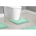 Mainstays 3Piece Memory Foam Bathroom Rug Set, Aqua