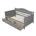 thumbnail image 6 of Aukfa Solid Wood Daybed with Storage Drawers, Twin Bed Frame - Gray, 6 of 8