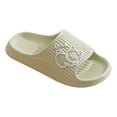 thumbnail image 4 of Pillow Slippers For Women And Men Shower Slides Non Slip Quick Drying Bathroom Sandals Thick Sole Ultra Cushion, 4 of 4