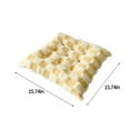 thumbnail image 3 of Foqnuq 16 Inch Plush Seat Cushion for Living Room, Dining Chair Cushion, Soft Foam Chair Pad, Multi-Purpose Cushion for Floor Seating, Tatami Style, 3 of 9