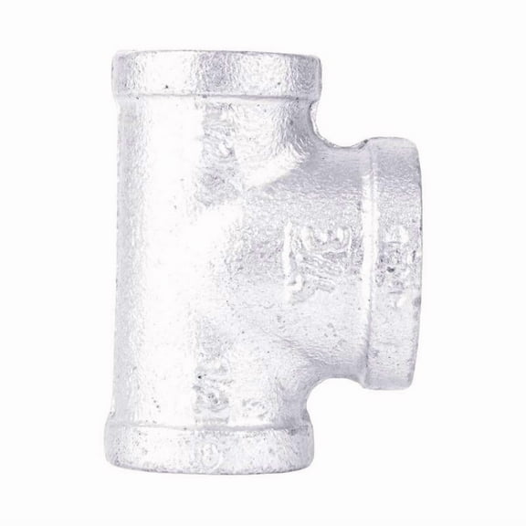 STZ Industries 1/2 in. FIP each X 1/2 in. D FIP FIP Galvanized Malleable Iron Reducing Tee