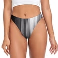 thumbnail image 1 of Fotbe Monochrome Abstract Lines Tanga Sin Costuras para Mujer con Estampado – Panties Invisibles, Transpirables y Cómodos para Uso Diario-Large, 1 of 6