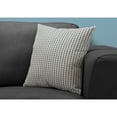 thumbnail image 2 of Pillows 18 X 18 Square Accent Sofa Couch Bedroom Polyester Grey, 2 of 4