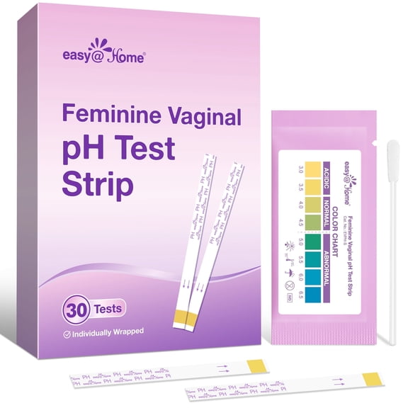 Easy@Home Vaginal pH Test Strips - 30 Count