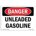 thumbnail image 1 of SignMission OS-DS-A-1218-L-1281 12 x 18 in. OSHA Danger Sign - Unleaded Gasoline, 1 of 1
