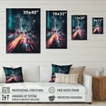 thumbnail image 4 of Designart Futuristic Miami Neon Art VI Canvas Wall Art, 4 of 5