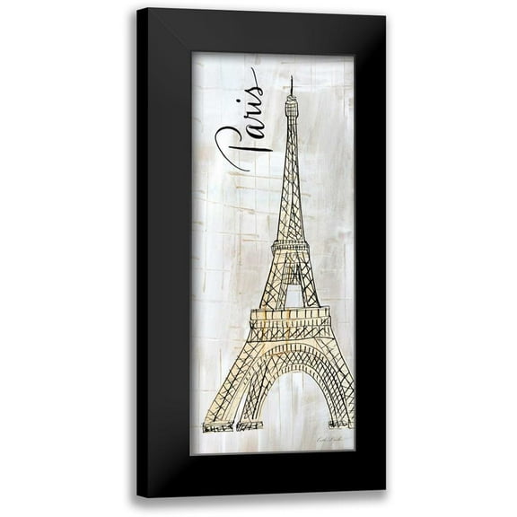 Dundon, Caitlin 8x14 Black Modern Framed Museum Art Print Titled - Around the World Panel I