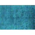 thumbnail image 1 of Ahgly Company Machine Washable Indoor Rectangle Oriental Turquoise Blue Industrial Area Rugs, 6' x 9', 1 of 4