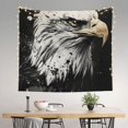 thumbnail image 2 of Sikiie Ink Style Bald Eagle tapestry wall hanging home decor for bedrooms, living rooms, dorms 60x51in, 2 of 6