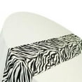 thumbnail image 2 of 6 Pack Zebra Flocking Taffeta 12" x 108" Table Runner Black White Animal Print", 2 of 2
