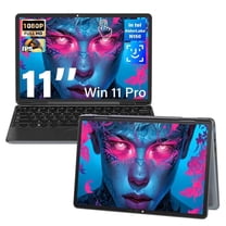 11" Stylish Gray Convertible Touchscreen Laptop, FHD IPS Display, in tel N100 Processor, 16GB DDR4 RAM 1TB, Backlit Keyboard, USB-C, Win 11 Pro, Thin and Light for Students & Travel