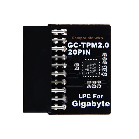 NewHail Módulo TPM2.0 Módulo LPC de 20 Pines con Infineon SLB9665 para Placa Base Gigabyte Compatible con GC-TPM2.0