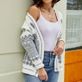 thumbnail image 7 of Lovskoo Cardigan Sweaters for Women Open Front Trendy Spring Long Sleeve Short Coat Blouse Oversized Winter Outerwear Tops Dark Gray, 7 of 7
