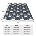 thumbnail image 3 of Fuzoiu Swan And Flowers1 Print Ultra-Soft Micro Fleece Blanket,All Seasons Flannel Throw, Lightweight Blanket for Bed, Sofa, Couch, Movie Night, Camping, and Travel-50"x40", 3 of 7